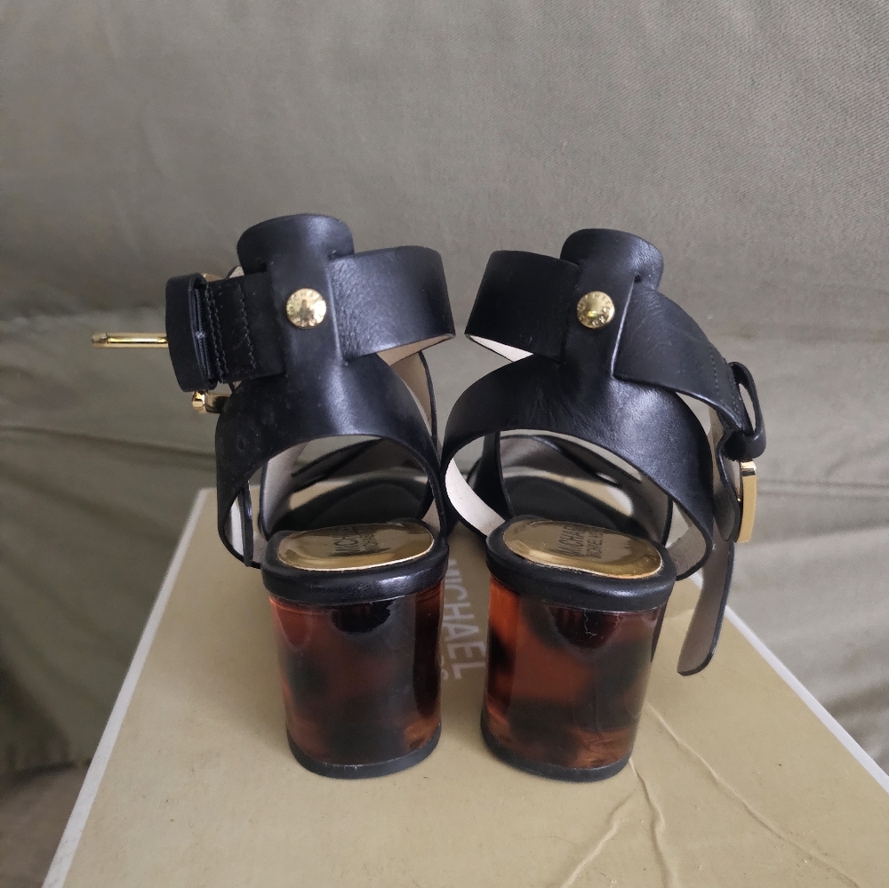 Michael Kors Black Strappy Heels - Picture 3 of 4